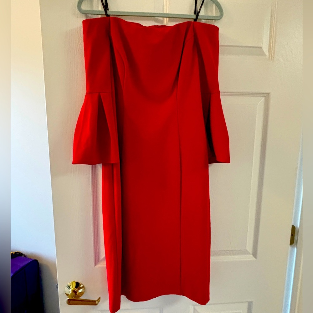 Strapless Bell Sleeve Dress